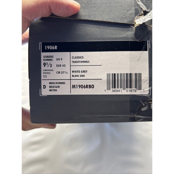 NEW BALANCE 1906R Classic Shoe Unisex Size M9.5 W11 Licorice White Blue Gray New - Picture 9 of 9